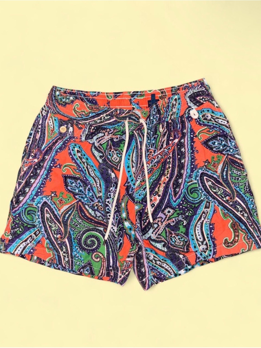 Vintage Polo Ralph Lauren Paisley Swim Shorts Men’s S Multicolor 90s Y2K